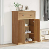 vidaXL Shoe Cabinet Panama 80x40x114 cm Solid Wood Pine