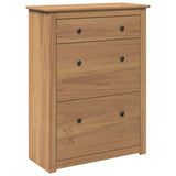 vidaXL Shoe Cabinet Panama 80x35x105 cm Solid Wood Pine