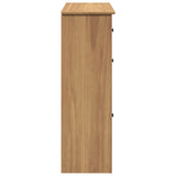 vidaXL Shoe Cabinet Panama 80x35x105 cm Solid Wood Pine