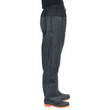 vidaXL Waist Waders with Boots Black Size 44