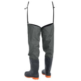 vidaXL Hip Waders Dark Green Size 41