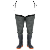 vidaXL Hip Waders Dark Green Size 44