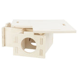 TRIXIE 3-chambered Rodent House 30x12x30 cm Wood