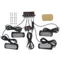 12V/24V 4/6 12 LED Flashing Light Strobe Lamp Truck Recover  Amber Beacon & Control Waterproof