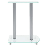 Aluminum Speaker Stands Transparent Safety Glass 2pcs