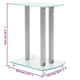 Aluminum Speaker Stands Transparent Safety Glass 2pcs