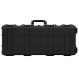 vidaXL Wheeled Flight Case Black 96x42x16 cm PP