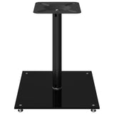 vidaXL Speaker Stands 2 pcs Black Tempered Glass 1 Pillar Design