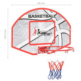 vidaXL Five Piece Wall Mounted Basketball Backboard Set 66x44.5 cm