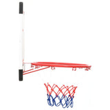 vidaXL Five Piece Wall Mounted Basketball Backboard Set