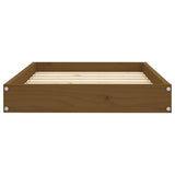 vidaXL Dog Bed Honey Brown 71.5x54x9 cm Solid Wood Pine