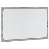 vidaXL LED Bathroom Mirror Grey Sonoma 60x8.5x38 cm Engineered Wood