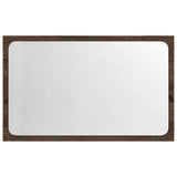 vidaXL LED Bathroom Mirror Brown Oak 60x8.5x38 cm Engineered Wood