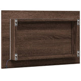 vidaXL LED Bathroom Mirror Brown Oak 60x8.5x38 cm Engineered Wood