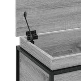 vidaXL Storage Box with Lid Grey Sonoma 100x40x51.5 cm Engineered Wood