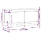 vidaXL Storage Box with Lid Grey Sonoma 100x40x51.5 cm Engineered Wood