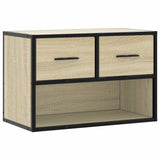 vidaXL TV Cabinet Sonoma Oak 60x31x39.5 cm Engineered Wood and Metal