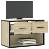 vidaXL TV Cabinet Sonoma Oak 60x31x39.5 cm Engineered Wood and Metal