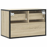 vidaXL TV Cabinet Sonoma Oak 60x31x39.5 cm Engineered Wood and Metal