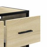 vidaXL TV Cabinet Sonoma Oak 60x31x39.5 cm Engineered Wood and Metal