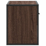 vidaXL TV Cabinet Brown Oak 60x31x39.5 cm Engineered Wood and Metal