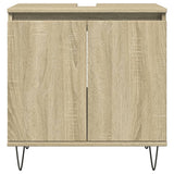 vidaXL Bathroom Cabinet Sonoma Oak 58x33x60 cm Engineered Wood