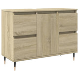 vidaXL Bathroom Cabinet Sonoma Oak 80x33x60 cm Engineered Wood