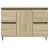 vidaXL Bathroom Cabinet Sonoma Oak 80x33x60 cm Engineered Wood