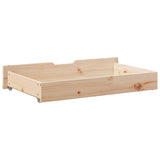 vidaXL Under-Bed Drawers with Wheels 2 pcs 95x55x16 cm Solid Wood Pine