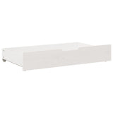 vidaXL Under-Bed Drawers 2 pcs White 95x55x16 cm Solid Wood Pine