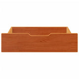 vidaXL Under-Bed Drawers 2 pcs Wax Brown 75x55x16 cm Solid Wood Pine
