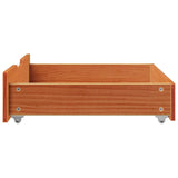 vidaXL Under-Bed Drawers 2 pcs Wax Brown 75x55x16 cm Solid Wood Pine