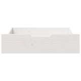 vidaXL Under-Bed Drawers 2 pcs White 65x55x16 cm Solid Wood Pine