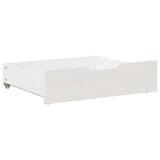 vidaXL Under-Bed Drawers 2 pcs White 65x55x16 cm Solid Wood Pine