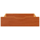 vidaXL Under-Bed Drawers 2 pcs Wax Brown 65x55x16 cm Solid Wood Pine