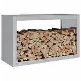 vidaXL Firewood Rack 100x40x60 cm Galvanised Steel