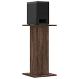 vidaXL Speaker Stands 2 pcs Brown Oak 30x30x60 cm Engineered Wood