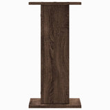 vidaXL Speaker Stands 2 pcs Brown Oak 30x30x60 cm Engineered Wood