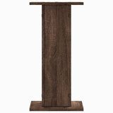 vidaXL Speaker Stands 2 pcs Brown Oak 30x30x60 cm Engineered Wood