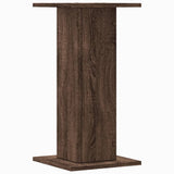 vidaXL Speaker Stands 2 pcs Brown Oak 30x30x60 cm Engineered Wood