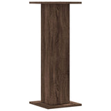 vidaXL Speaker Stands 2 pcs Brown Oak 30x30x80 cm Engineered Wood