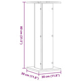 vidaXL Speaker Stands 2 pcs Old Wood 30x30x80 cm Engineered Wood