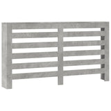 vidaXL Radiator Cover Concrete Grey 149x20x82 cm Engineered Wood