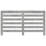 vidaXL Radiator Cover Concrete Grey 149x20x82 cm Engineered Wood