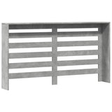 vidaXL Radiator Cover Concrete Grey 149x20x82 cm Engineered Wood