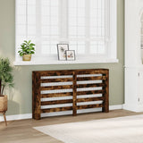 vidaXL Radiator Cover Smoked Oak 149x20x82 cm Engineered Wood