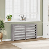 vidaXL Radiator Cover Grey Sonoma 149x20x82 cm Engineered Wood