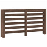 vidaXL Radiator Cover Brown Oak 149x20x82 cm Engineered Wood