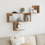 vidaXL Wall Shelf Artisian Oak 100x15x70 cm Engineered Wood