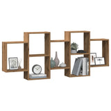 vidaXL Wall Shelf Artisian Oak 159x18x65 cm Engineered Wood